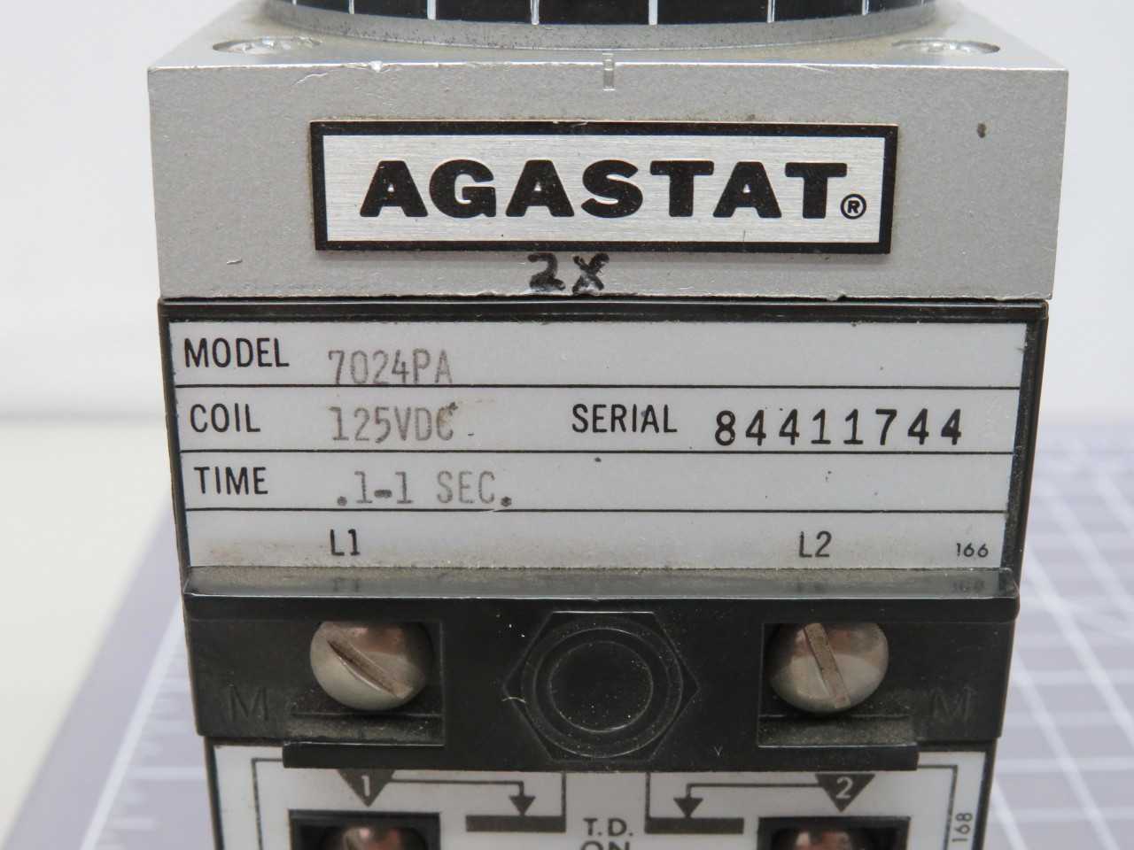 AGASTAT 7024PA TIME DELAY RELAY T159663 - TIME DELAY RELAY