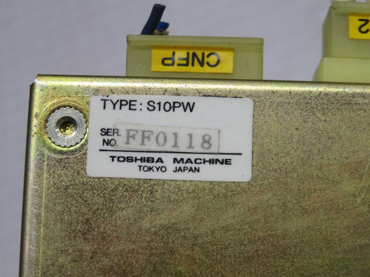 TOSHIBA S10PW SEQUENCE BOARD T258169 - OPERATOR CONTROLS