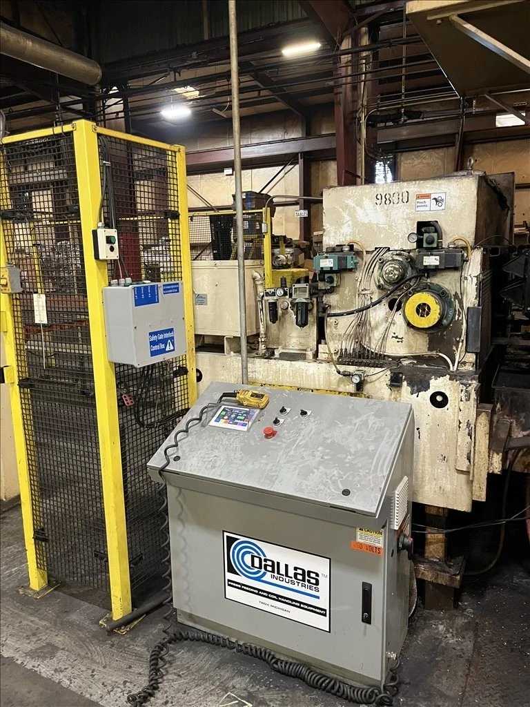 1998 Dallas DJR Coil Feed Line, 20000 lb x 72", DPS-4 Straightener, DRF Servo Feed - COIL STOCK FEEDERS