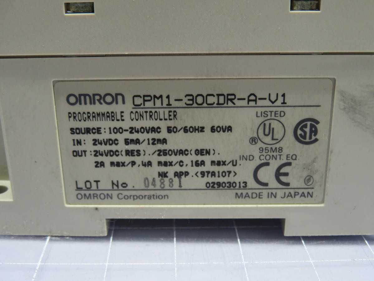 OMRON CPM1-30CDR-A-V1 PROGRAMMABLE CONTROLLER T216989 - PLC MODULES
