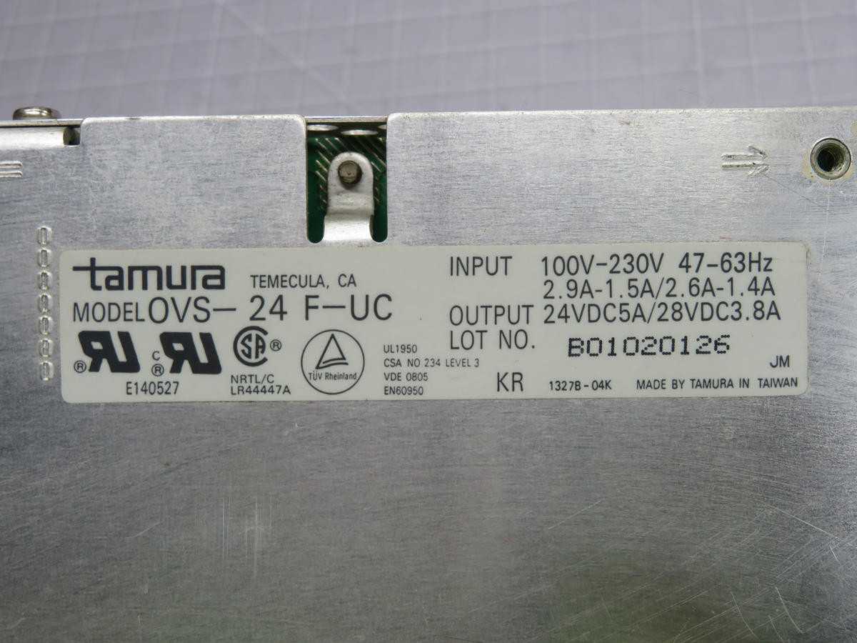 TAMURA OVS-24 F-UC POWER SUPPLY T232246 - POWER SUPPLIES