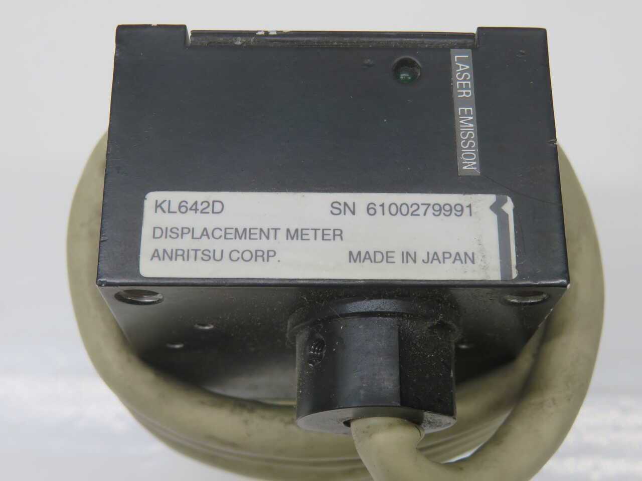 ANRITSU KL642D DISPLACEMENT METER LASER EMITTER - OPERATOR CONTROLS