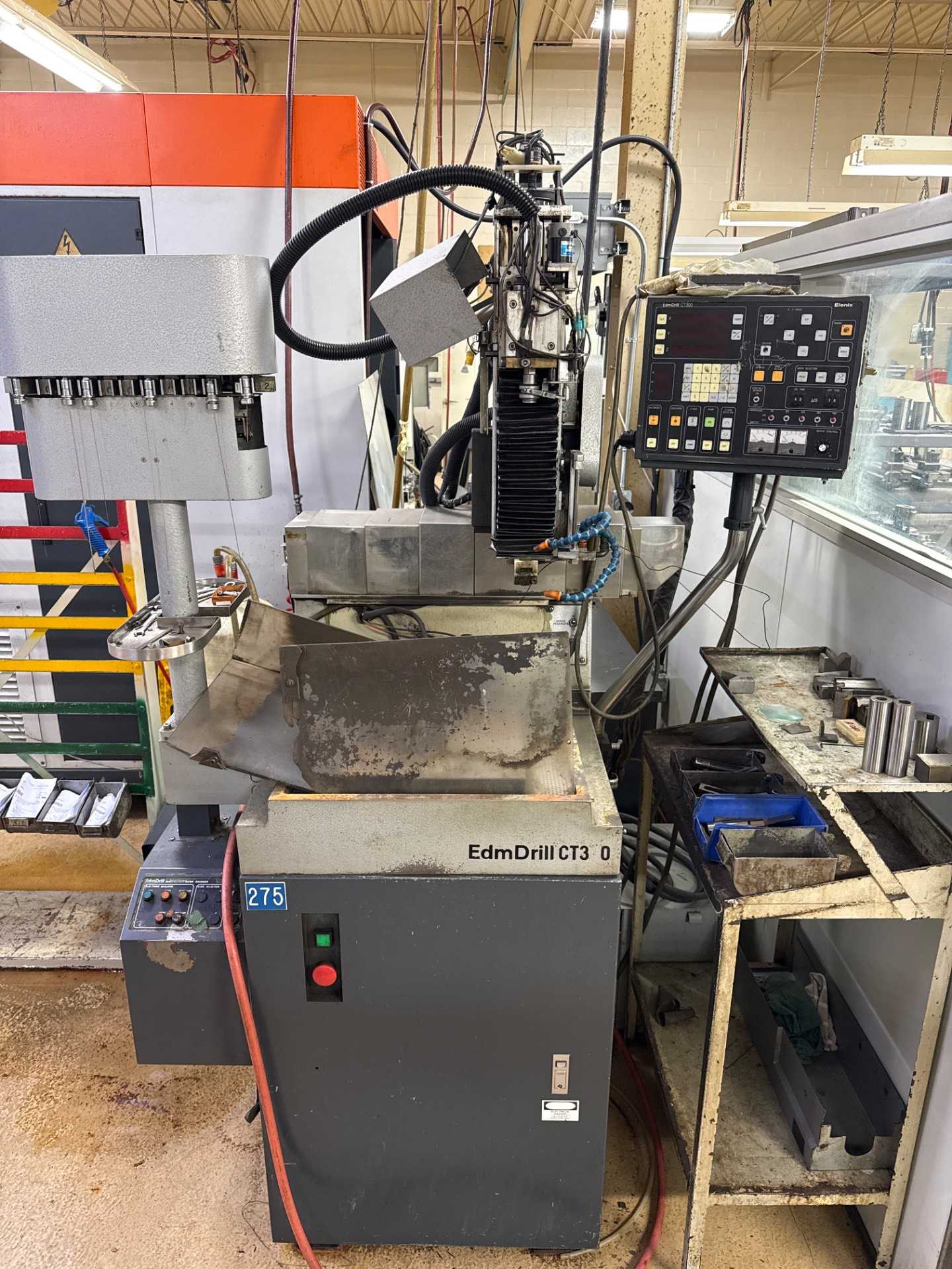 1999 Elenix CT300R EDM Machine - 12" Table, 220V, 8" Y-Axis Travel - HOLE DRILLING EDM MACHINE