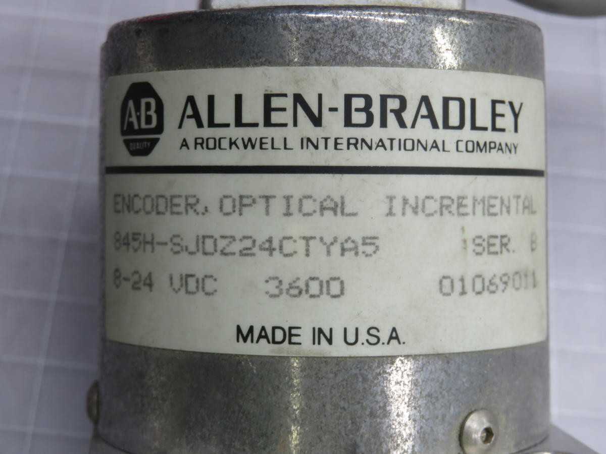 ALLEN BRADLEY 845H-SJDZ24CTYA5 INCREMENTAL ENCODER T233122 - INDUSTRIAL PARTS