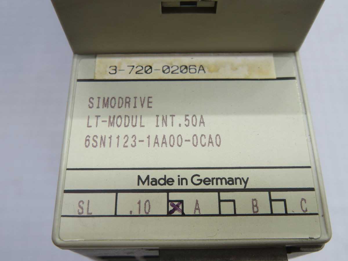 SIEMENS 6SN1123-1AA00-0CA0 POWER MODULE T261061 - DC DRIVES