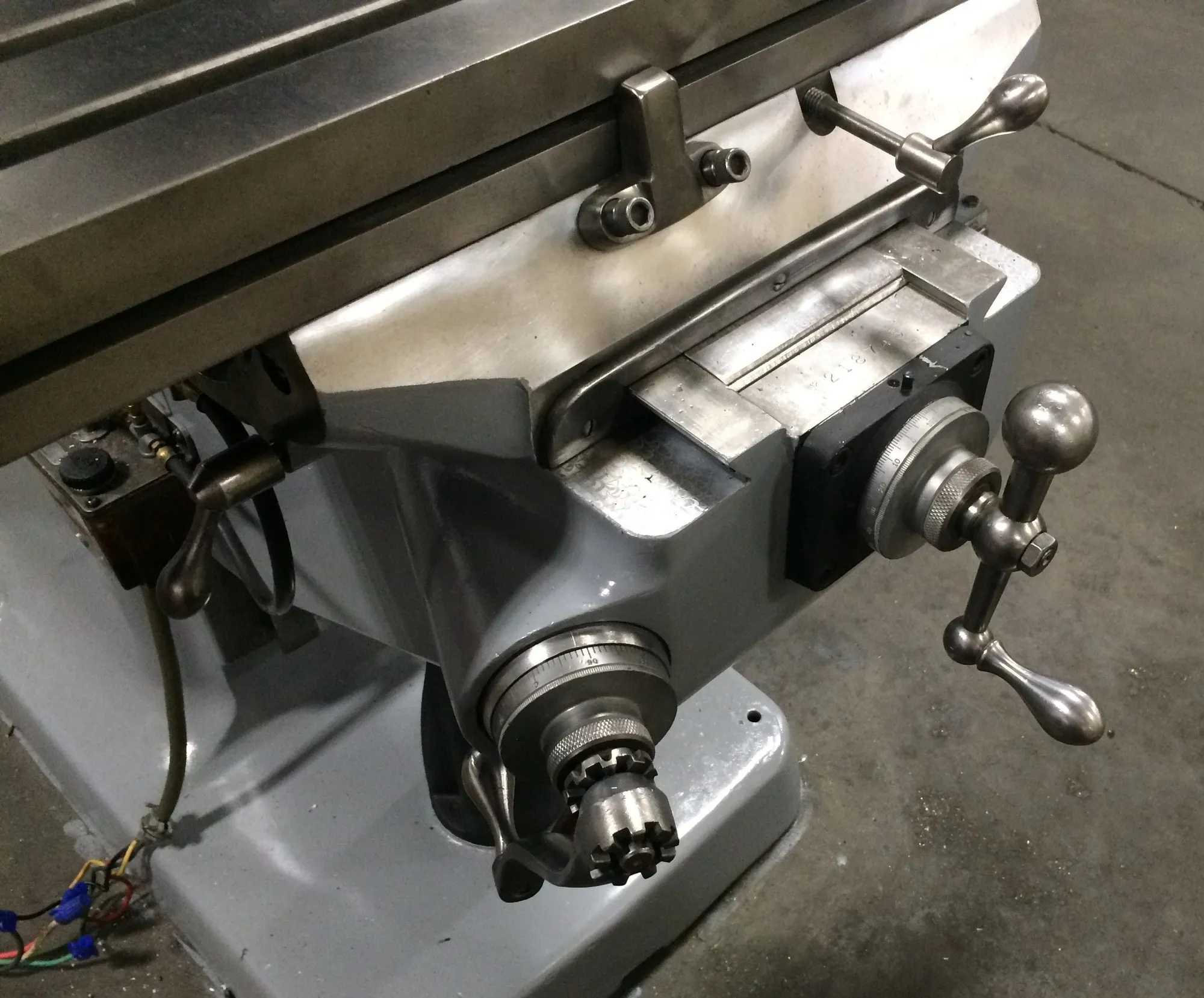 BRIDGEPORT SERIES 1 MILL 2HP HEAD 9"X42" TABLE, NEW DRO, 4200 RPM, 220V - VERTICAL MILLING MACHINES