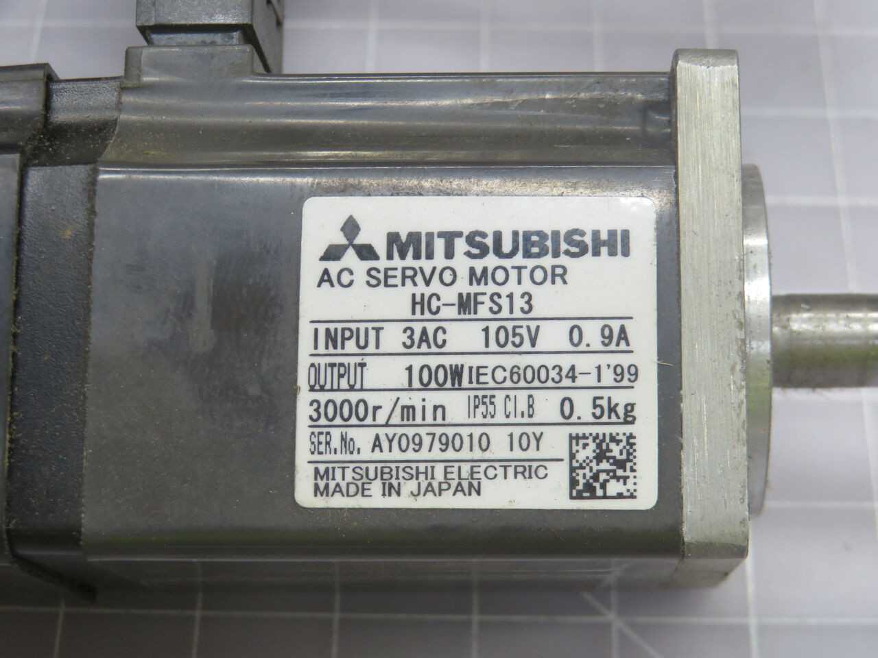 MITSUBISHI HC-MFS13 AC SERVO MOTOR T245261 - SERVO