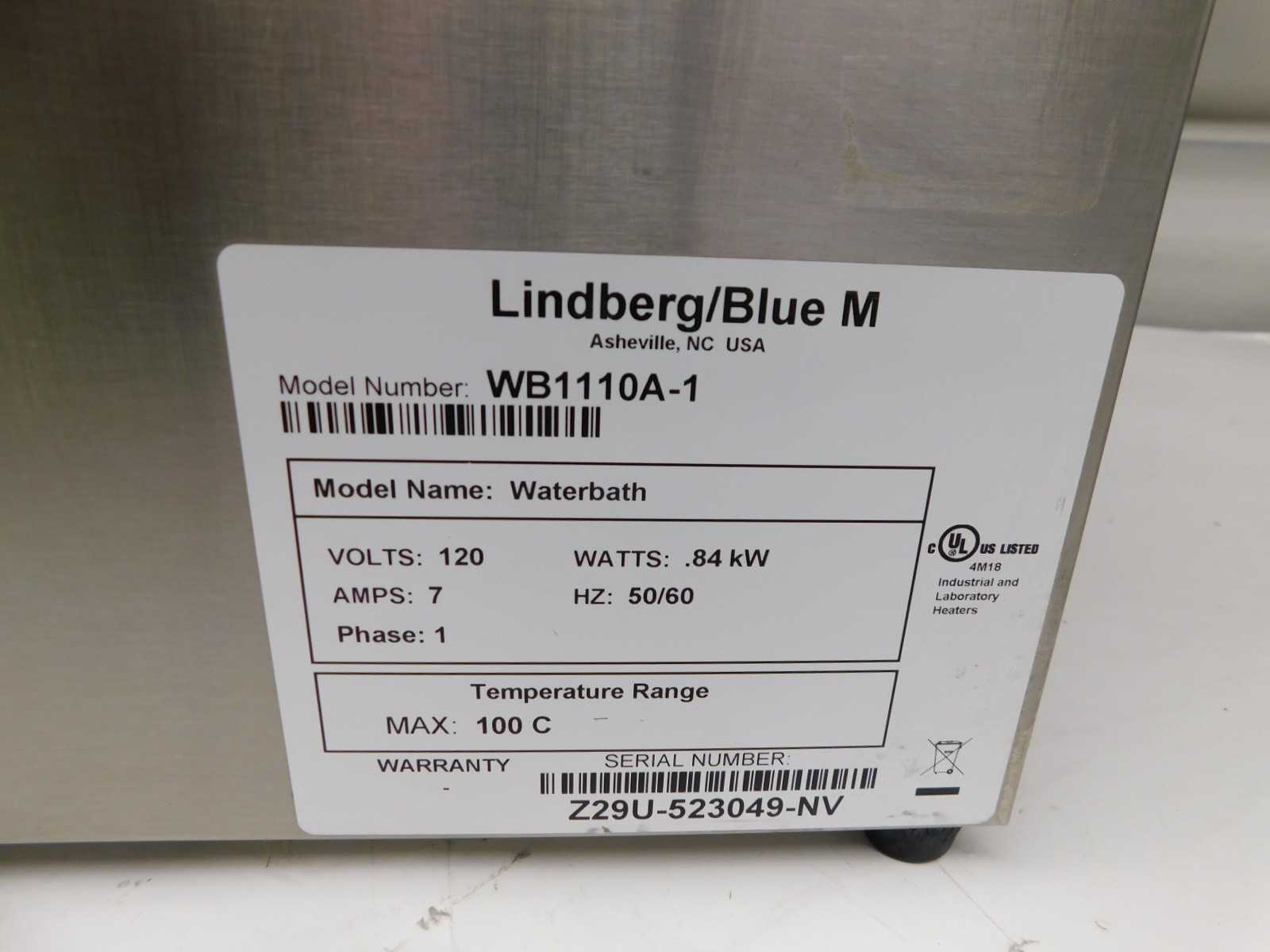 THERMO SCIENTFIC WB1110A-1 CIRCULATING WATER BATH 11.0L(2.9GAL.),5°C-100°C - LAB & SCIENTIFIC