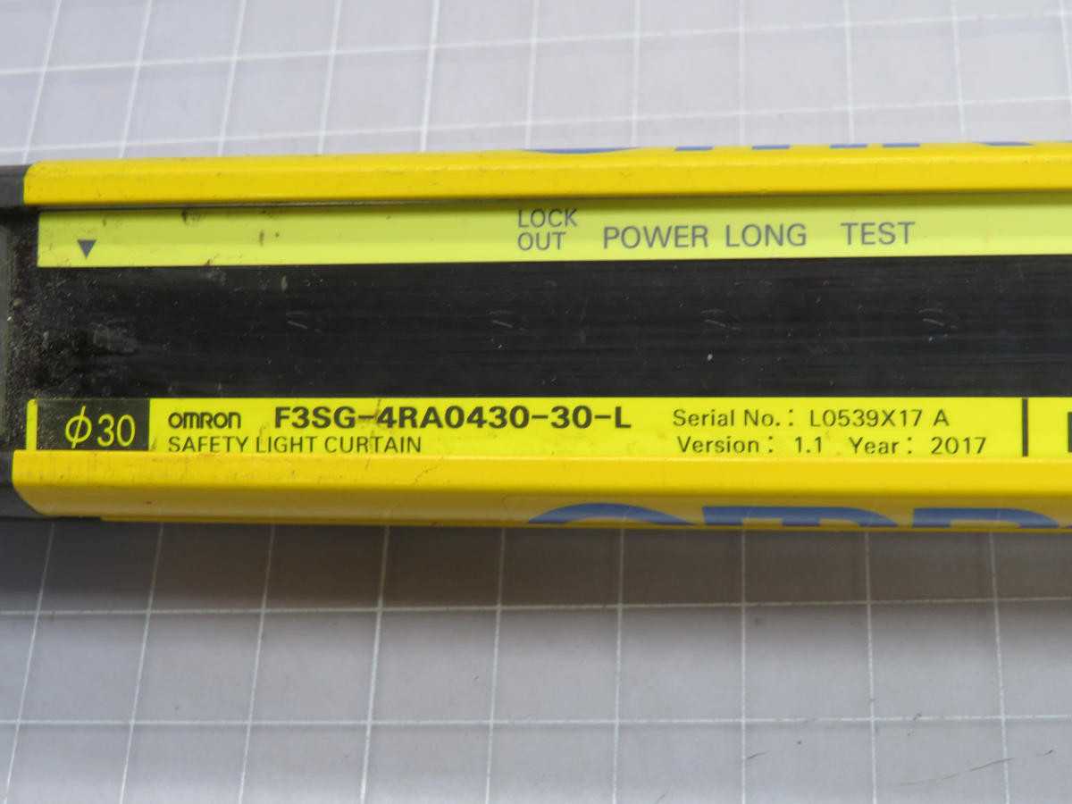 Omron F3SG-4RA0430-30-L Global Light Curtain T232320 - SENSORS