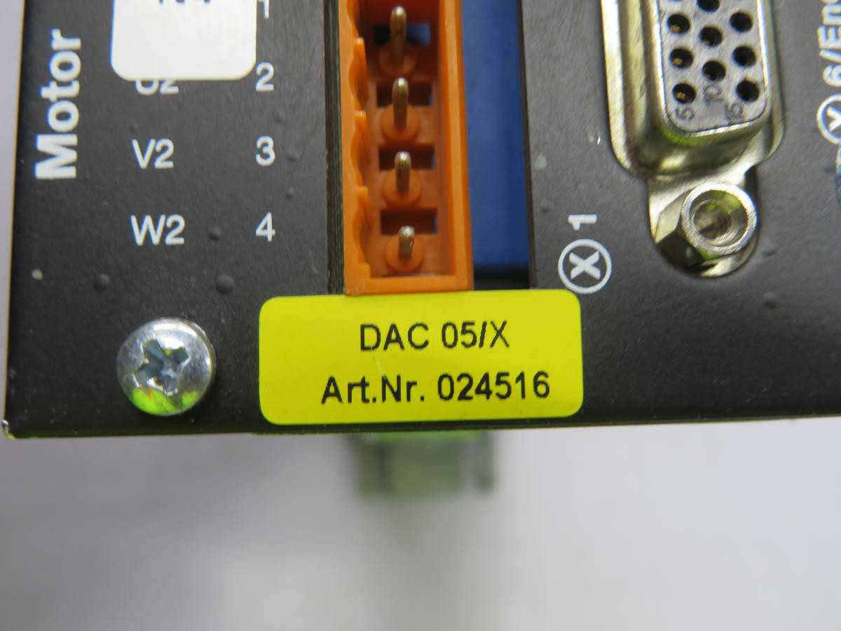 DELTADRIVE DAC 05/X SERVO DRIVE T232324 - AC VFD DRIVES