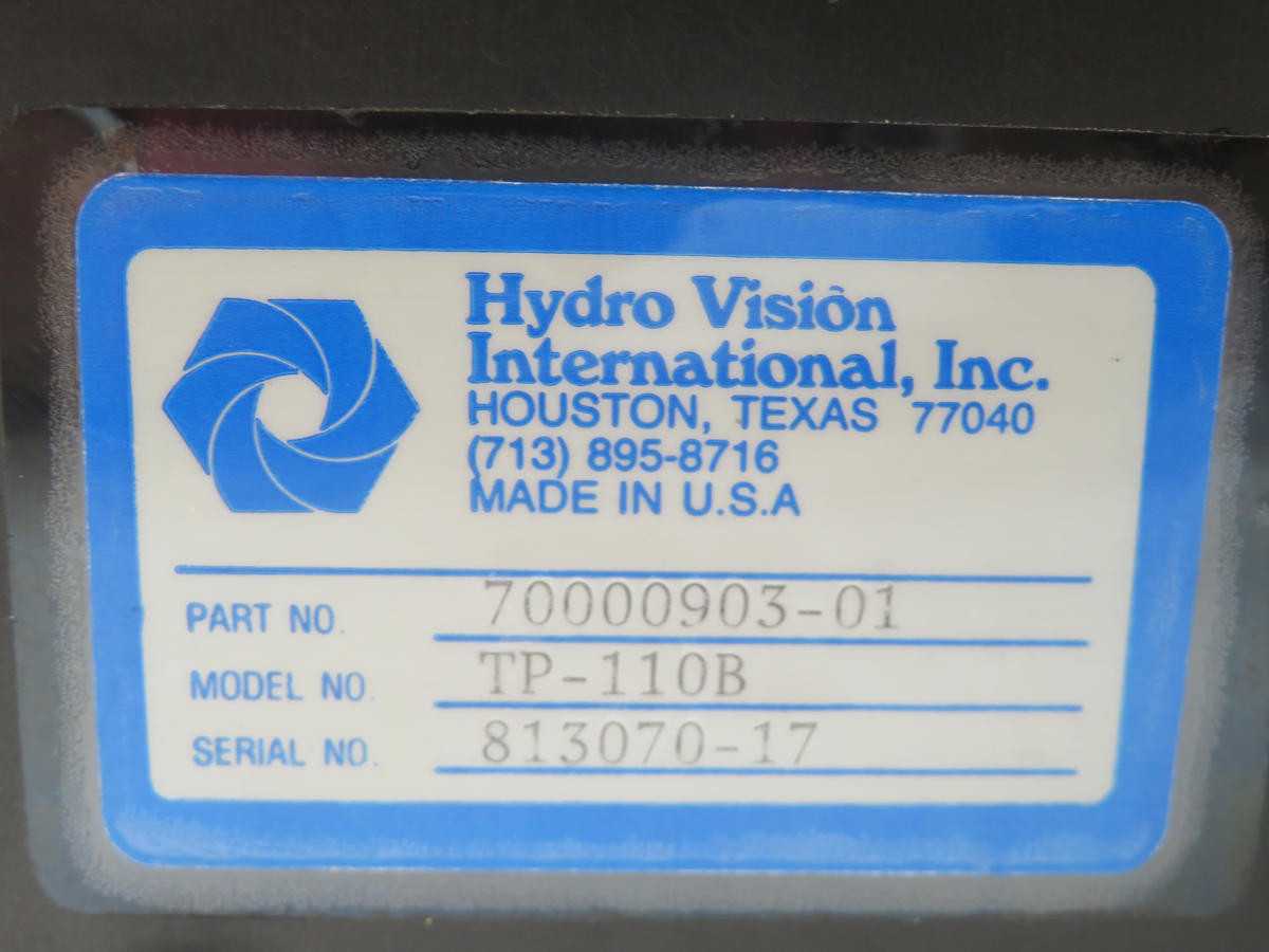 Hydro Vision 70000903-01 TP-110B TV Camera Power Supply Module T212370 - POWER SUPPLIES