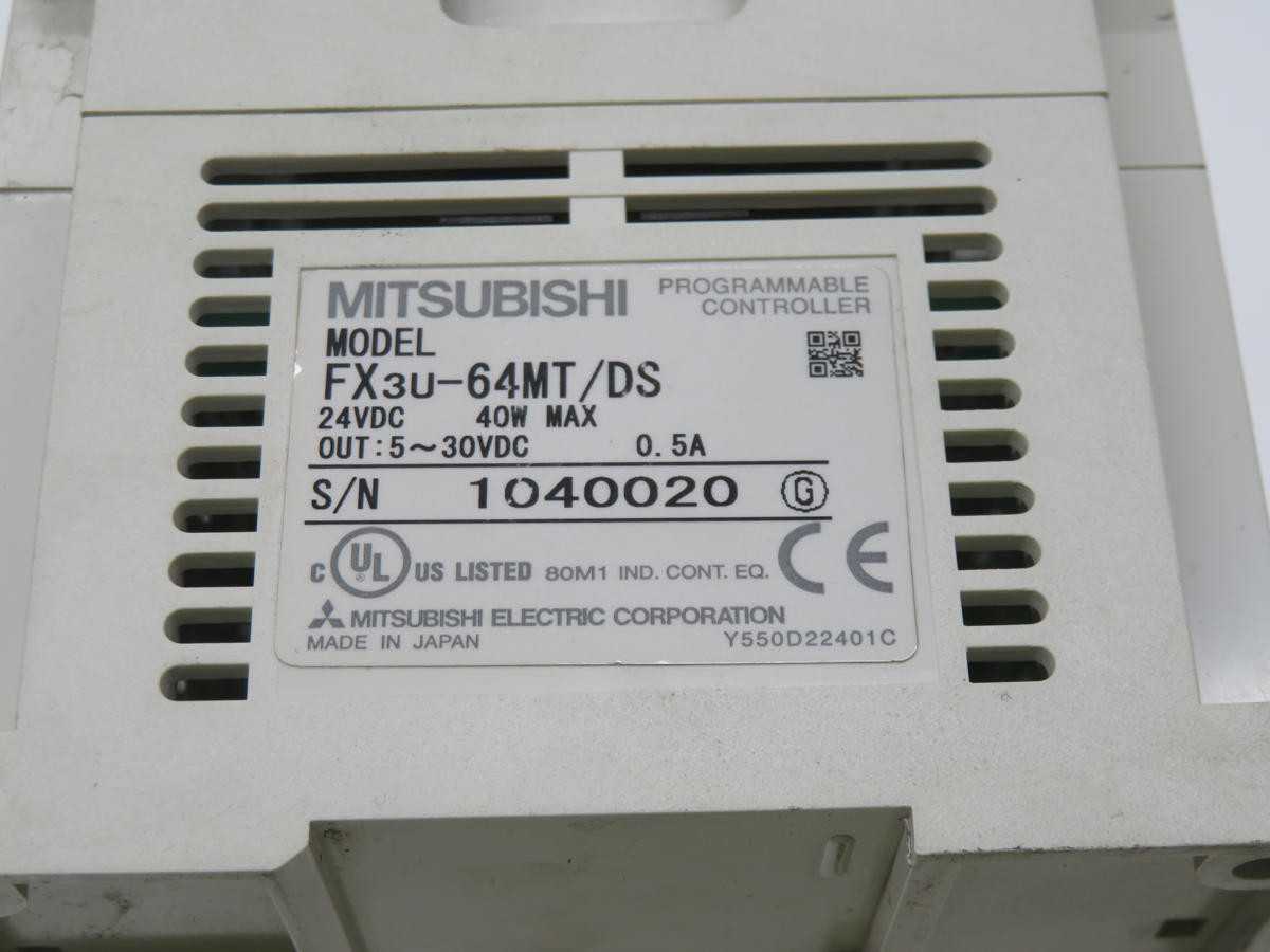 MITSUBISHI FX3U-64MT/DS PROGRAMMABLE CONTROLLER T243180 - PLC MODULES