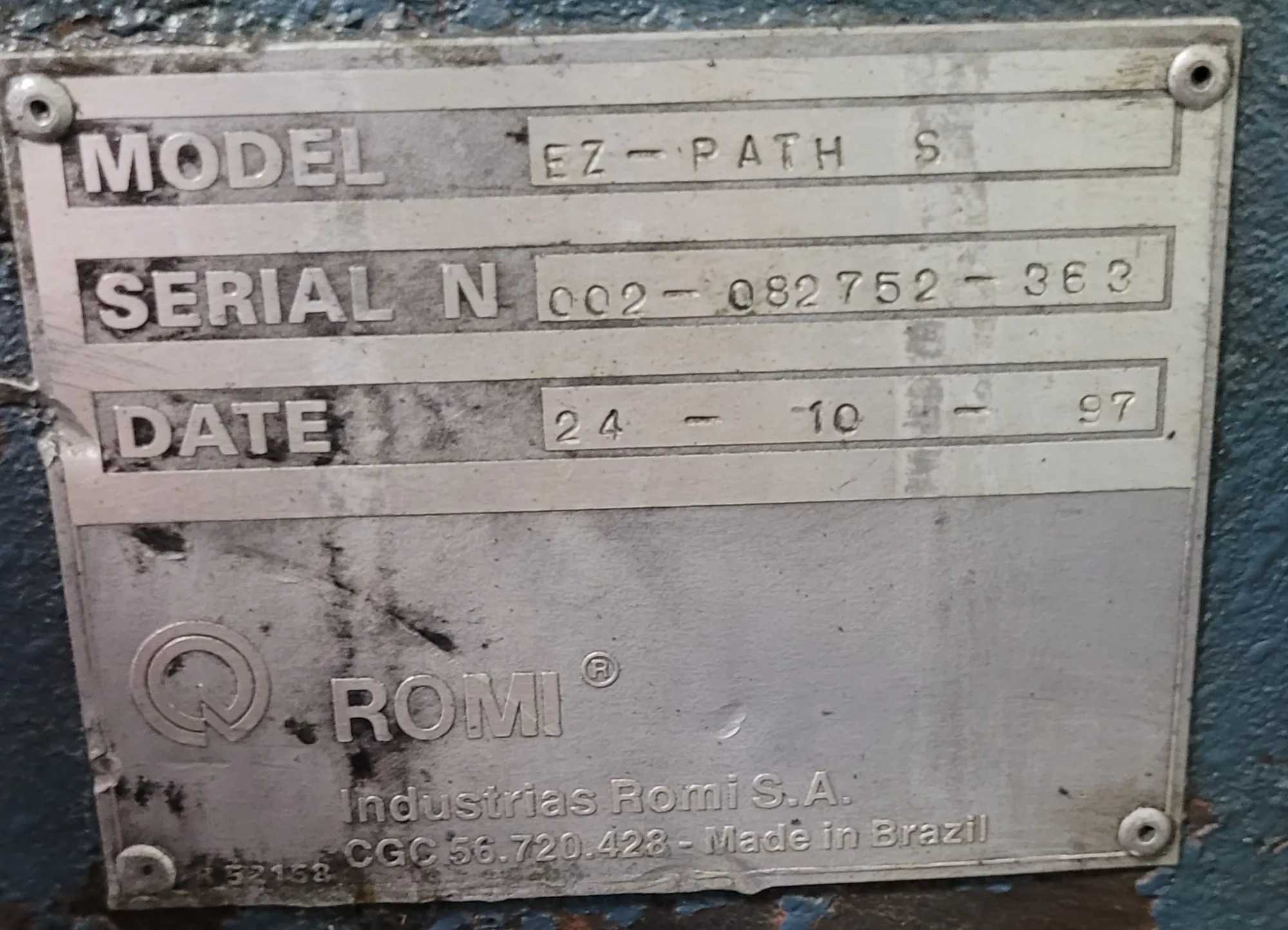 BRIDGEPORT ROMI EZ-PATH S CNC TEACH LATHE, 18" X 40", 7.5 HP, 4000 RPM, 10" 3-JAW CHUCK - CNC LATHES