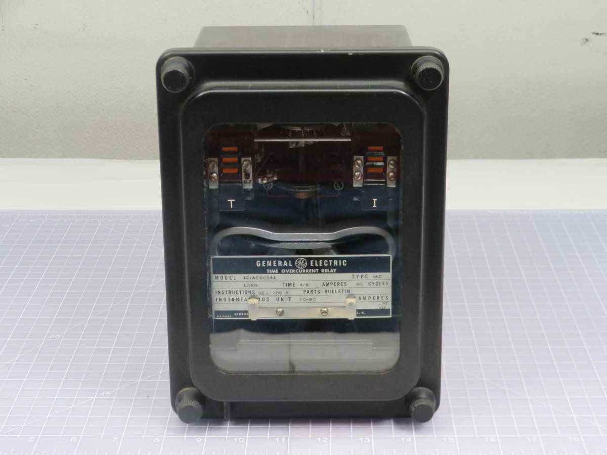 GE 121AC66B4A TIME OVERCURRENT RELAY T202241 - ELECTRICAL COMPONENTS