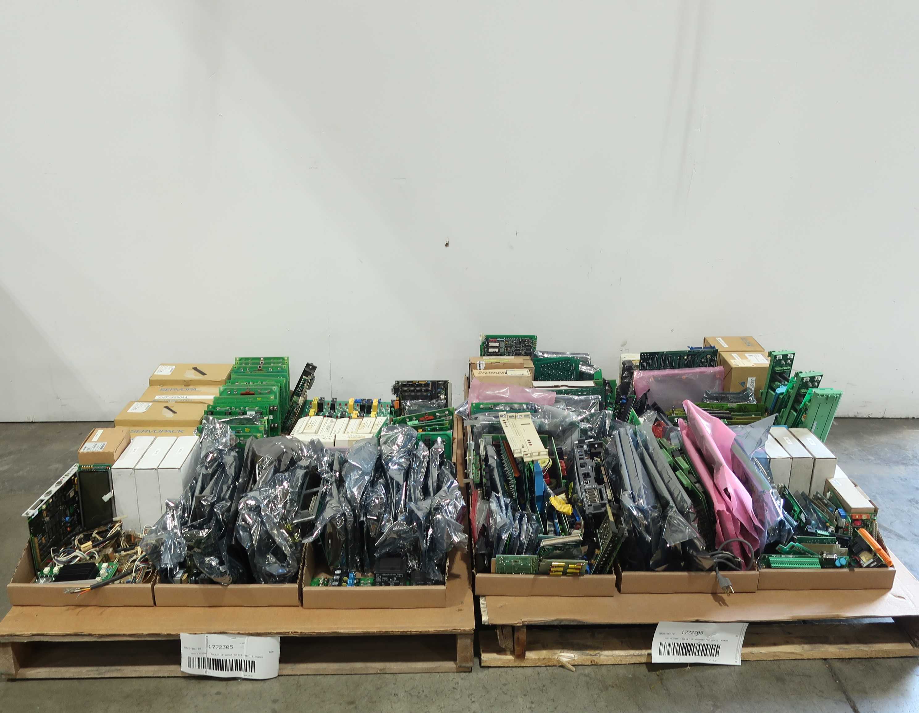 SKU 1772305 - 2 PALLETS OF ASSORTED PCB CIRCUIT BOARDS - PCB CIRCUIT BOARDS