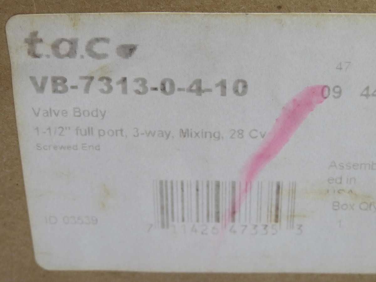 Schneider VB-7313-0-4-10 Control Valve T234008 - High Performance Automation Solution - CONTROL VALVE