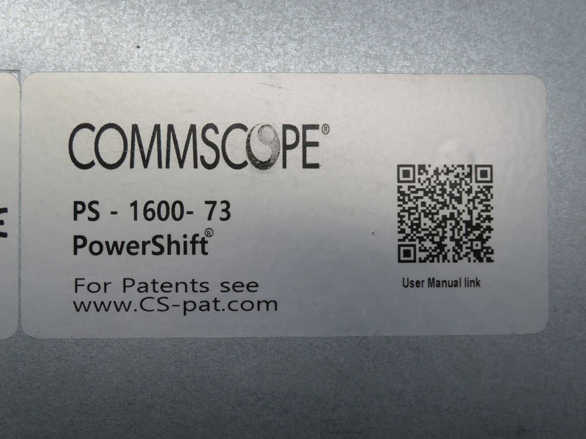 COMMSCOPE PS1600DC73 POWERSHIFT T255062 - FIBER OPTIC CABLE