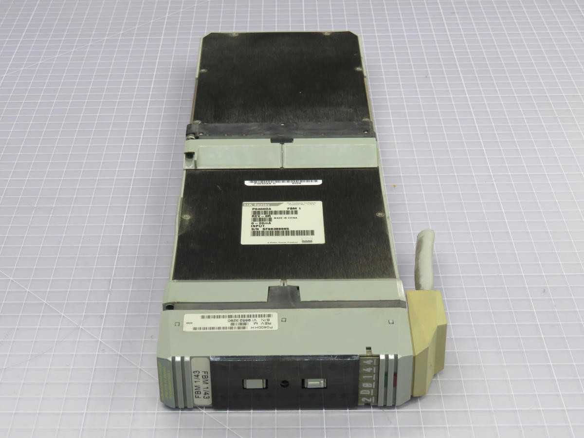 FOXBORO P0400DA MAIN TYPE FIELD BUS I/A SERIES INPUT MODULE T212045 - PLC MODULES