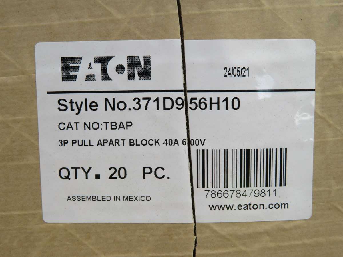 LOT OF 20 EATON 371D956H10 TERMINAL BLOCK T252097 - TERMINAL BLOCKS