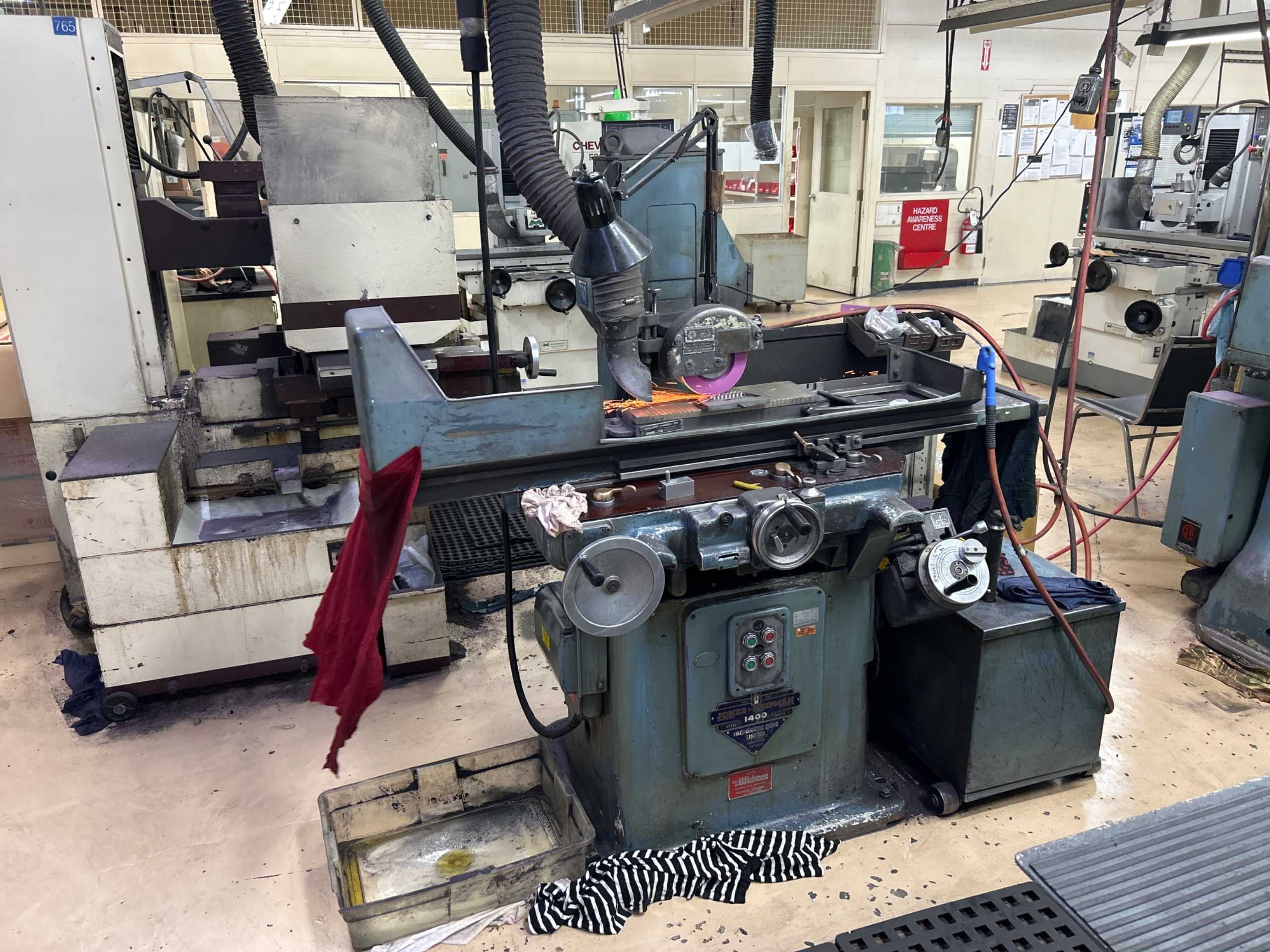 1973 Jones & Shipman 1400 Surface Grinder - 8" Wheel, 8" x 24" Table - SURFACE GRINDERS