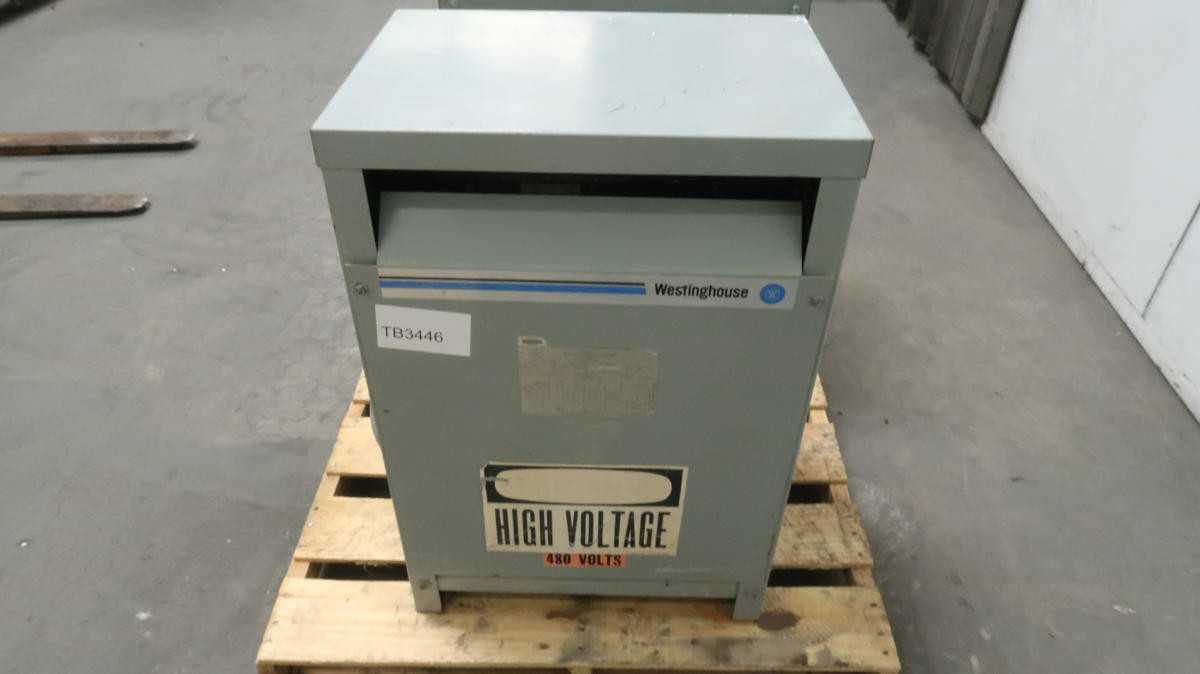 WESTINGHOUSE V48M28T30K DT-3 TRANSFORMER 3 PHASE 30 KVA M2344 - DRY TRANSFORMERS