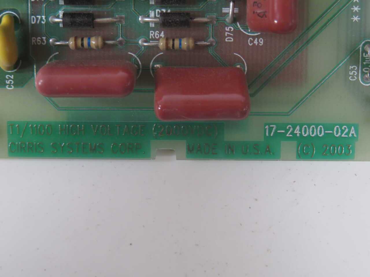 CIRRIS SYSTEMS 17-24000-02A CIRCUIT BOARD T270960 - PCB CIRCUIT BOARDS
