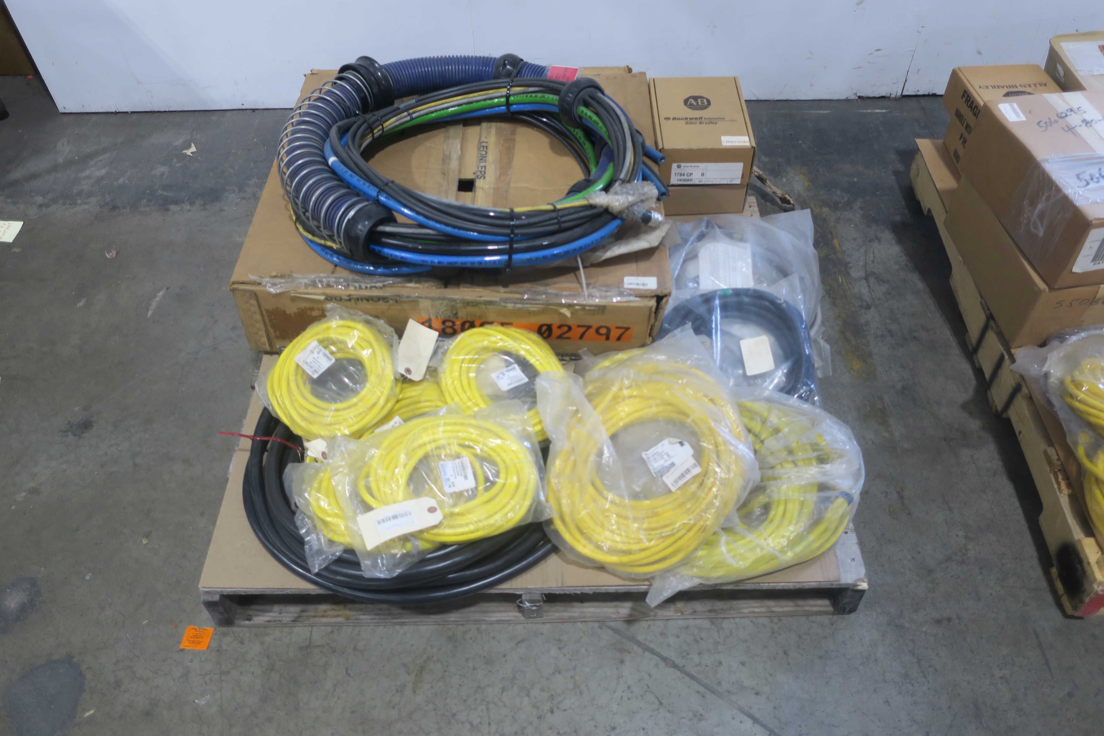 SKU 1777906 - 2 PALLETS OF ASSORTED CORDSETS AND CABLES - CORDSET CABLES