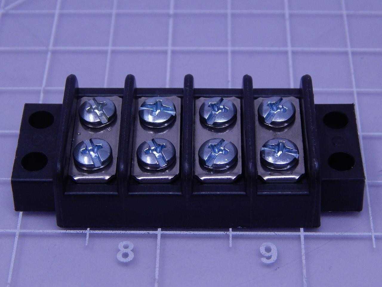LOT OF 300 MOLEX 0387800104 BARRIER TERMINAL BLOCKS .438 BARRIER 04P 2-ROW STYLE 0 T133754 - TERMINAL BLOCKS