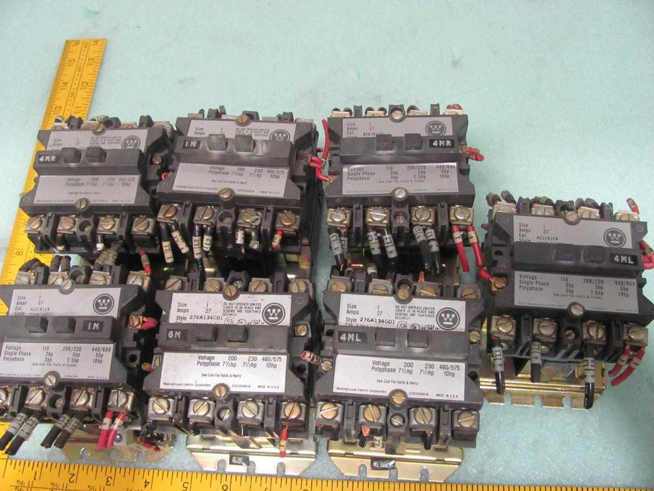 7 WESTINGHOUSE A201K1CA STARTER T7252 - MOTOR STARTERS