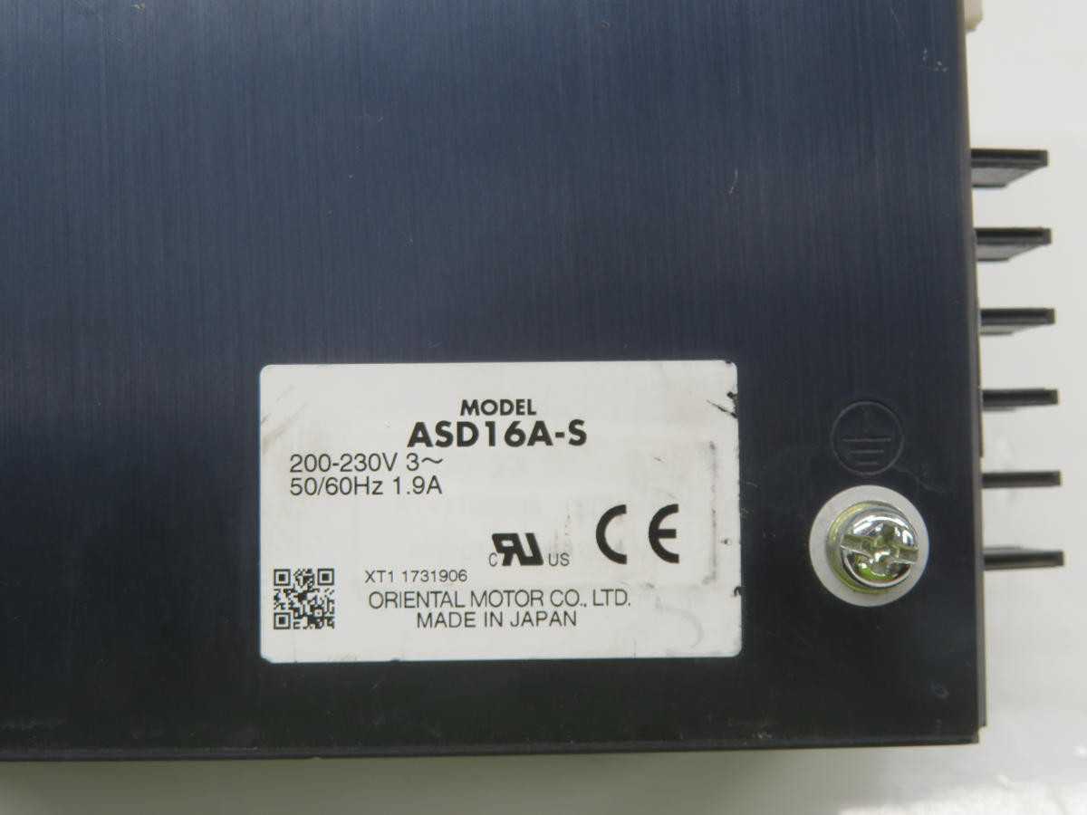 ORIENTAL MOTOR ASD16A-S LOOP DRIVER T243193 - MOTOR DRIVES