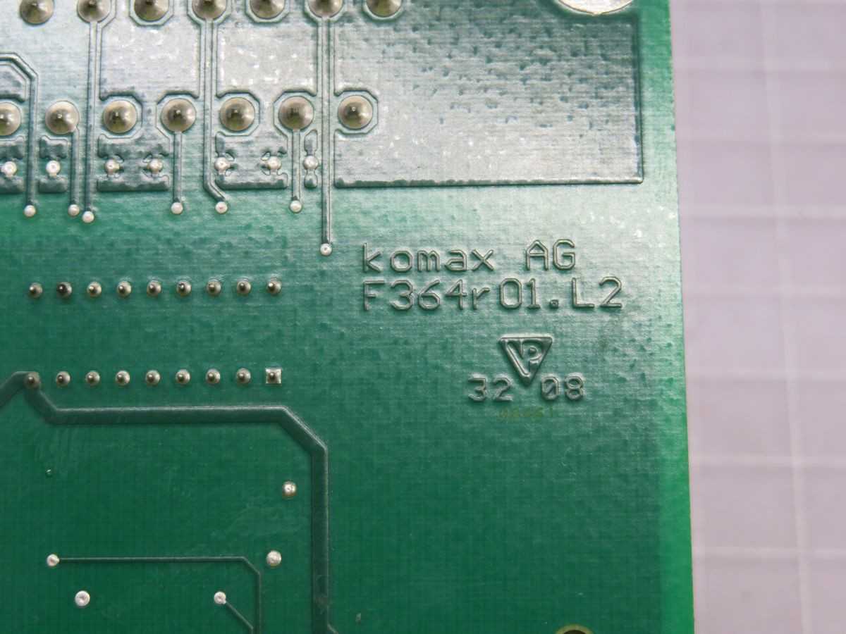 KOMAX F364R01-L2 CIRCUIT BOARD T247993 - PCB CIRCUIT BOARDS