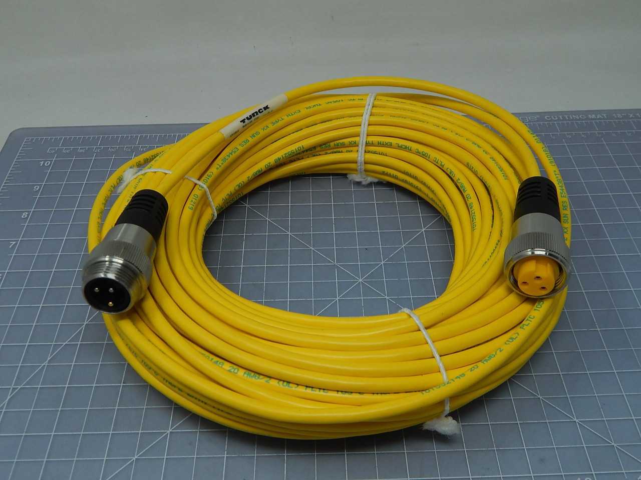TURCK P-RSV-RKV 35-2148-28M 3 PIN PROCESS CABLE CORDSET T149572 - CORDSET CABLES