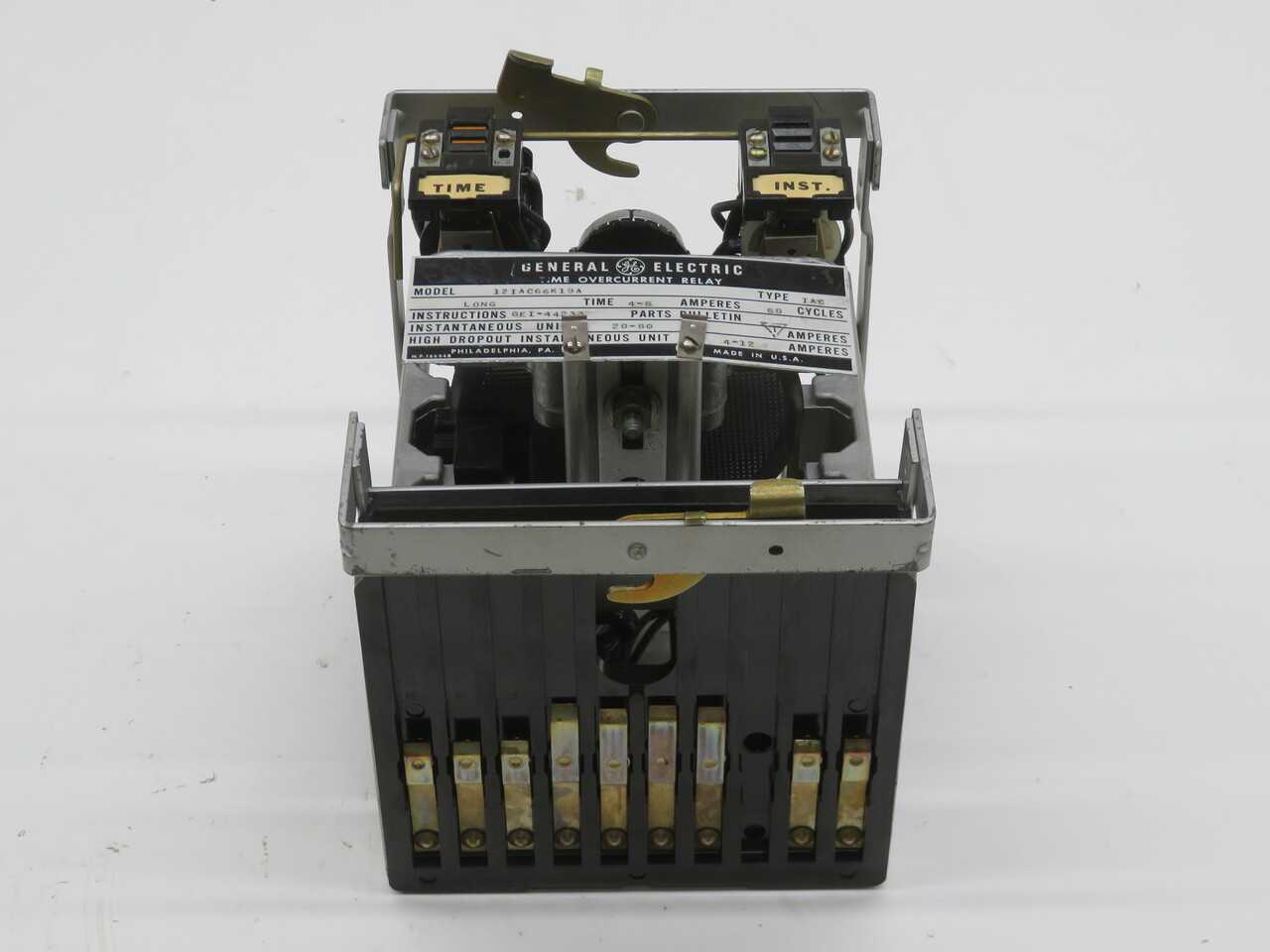 GE 12IAC66K19A TYPE IAC TIME OVERCURRENT RELAY T211676 - ELECTRICAL COMPONENTS