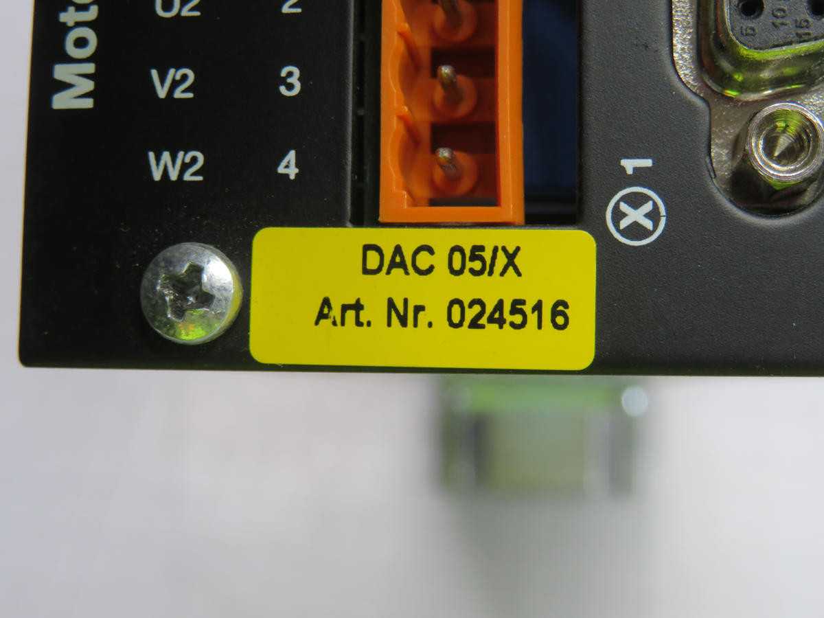 DELTADRIVE DAC05/X SERVO DRIVE T232329 - AC VFD DRIVES