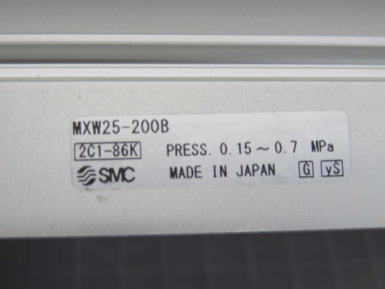 SMC MXW25-200B AIR SLIDE TABLE 25MM BORE 200MM STROKE DOUBLE-ACTING PNEUMATIC ACTUATOR - PNEUMATIC CYLINDERS & ACTUATORS