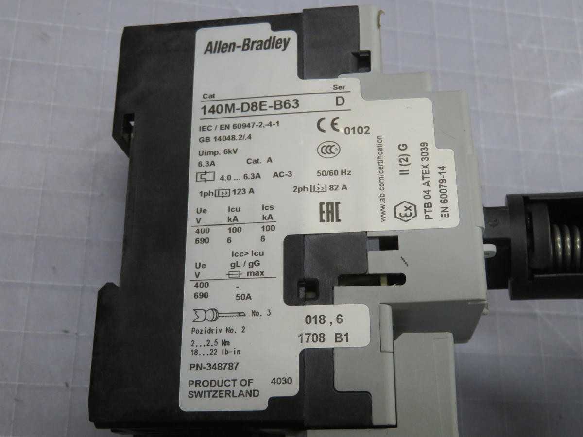 ALLEN BRADLEY 140M-D8E-863 CIRCUIT BREAKER T234133 - CIRCUIT BREAKERS
