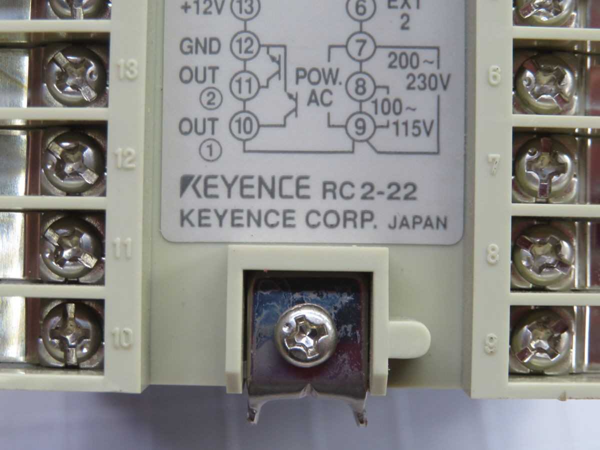 KEYENCE RC2-22 ELECTRONIC PRESET COUNTER T261026 - ELECTRICAL COUNTERS