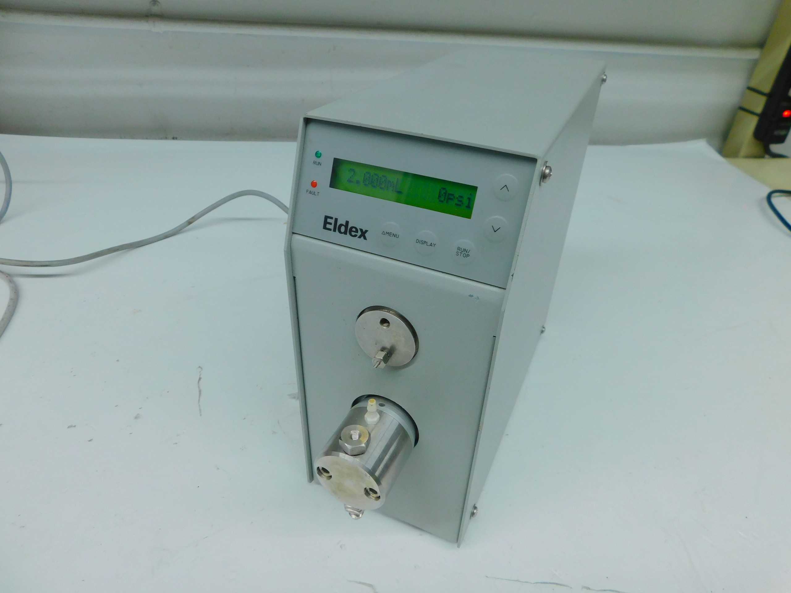 ELDEX 5970-1HM HIGH PRECISION PISTON METERING PUMP W/DAMPER 3000 PSI, 20ML/MIN - METERING PUMP