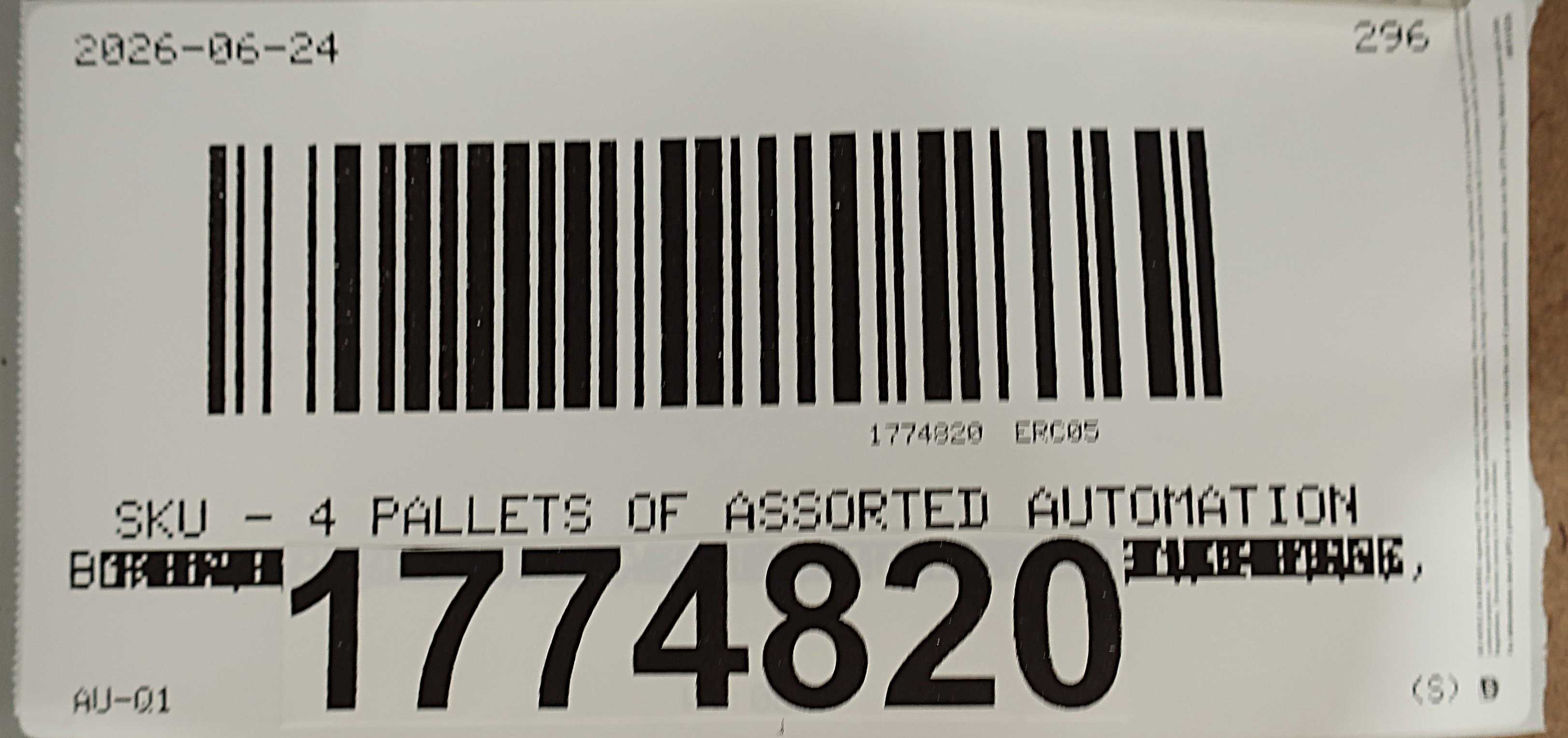 SKU 1774820 - 4 PALLETS OF ASSORTED AUTOMATION CONTROLS - AUTOMATION & CONTROLS