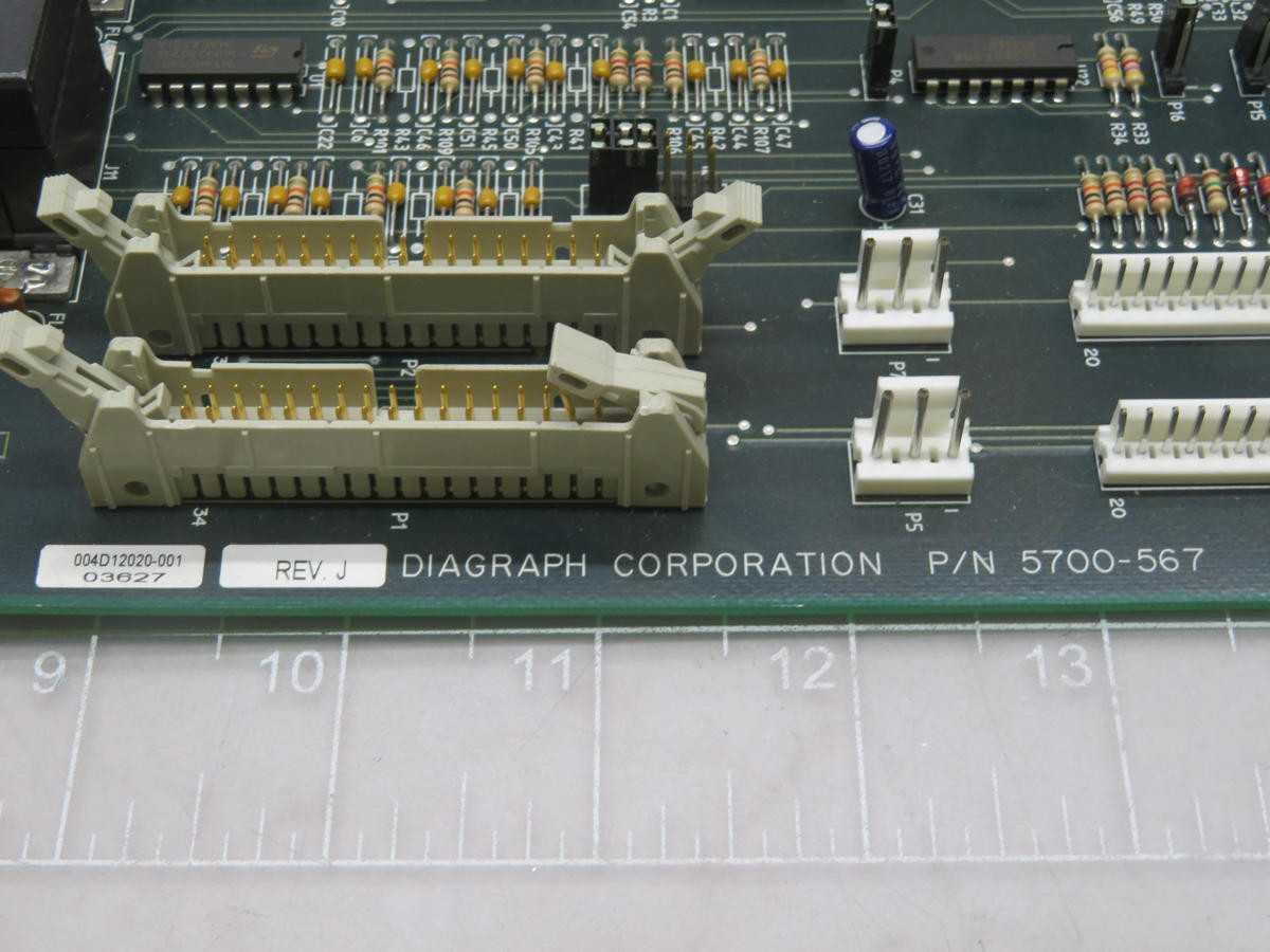 Diagraph Corporation 5700-567 Rev F Interface Board T210847 - PCB CIRCUIT BOARDS