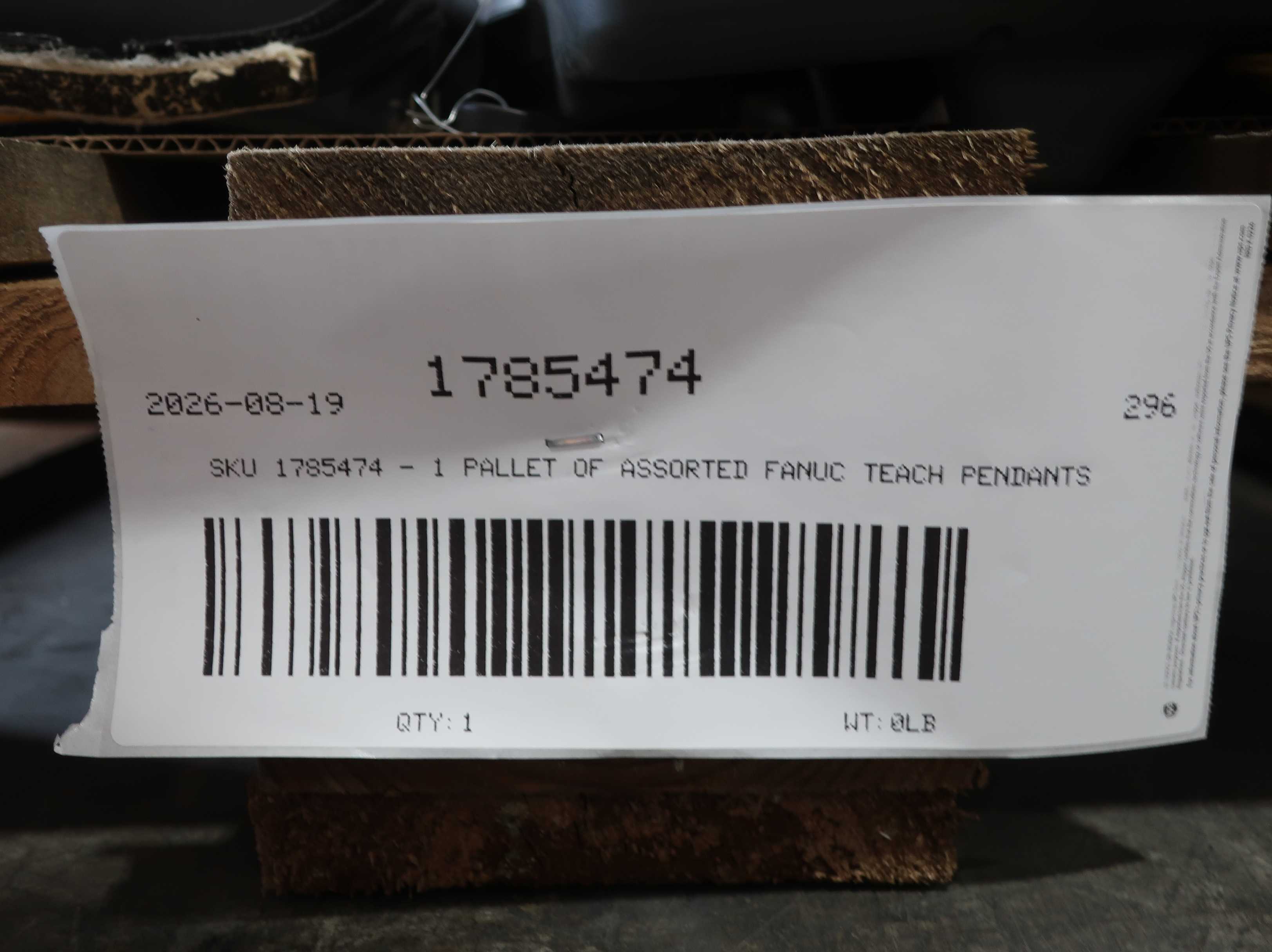SKU 1785474 - 1 PALLET OF ASSORTED FANUC TEACH PENDANTS - TEACH PENDANTS