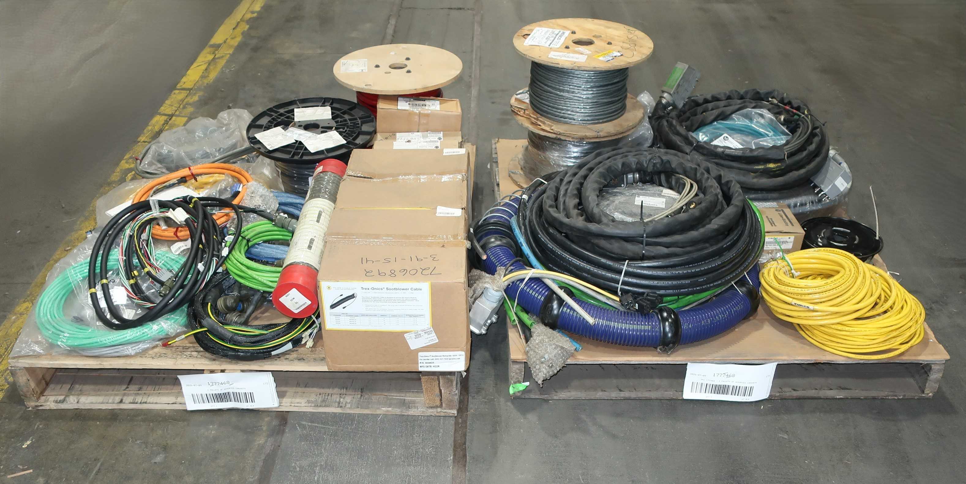 SKU 1777468 - 2 PALLETS OF ASSORTED CORDSETS AND CABLES - CORDSET CABLES