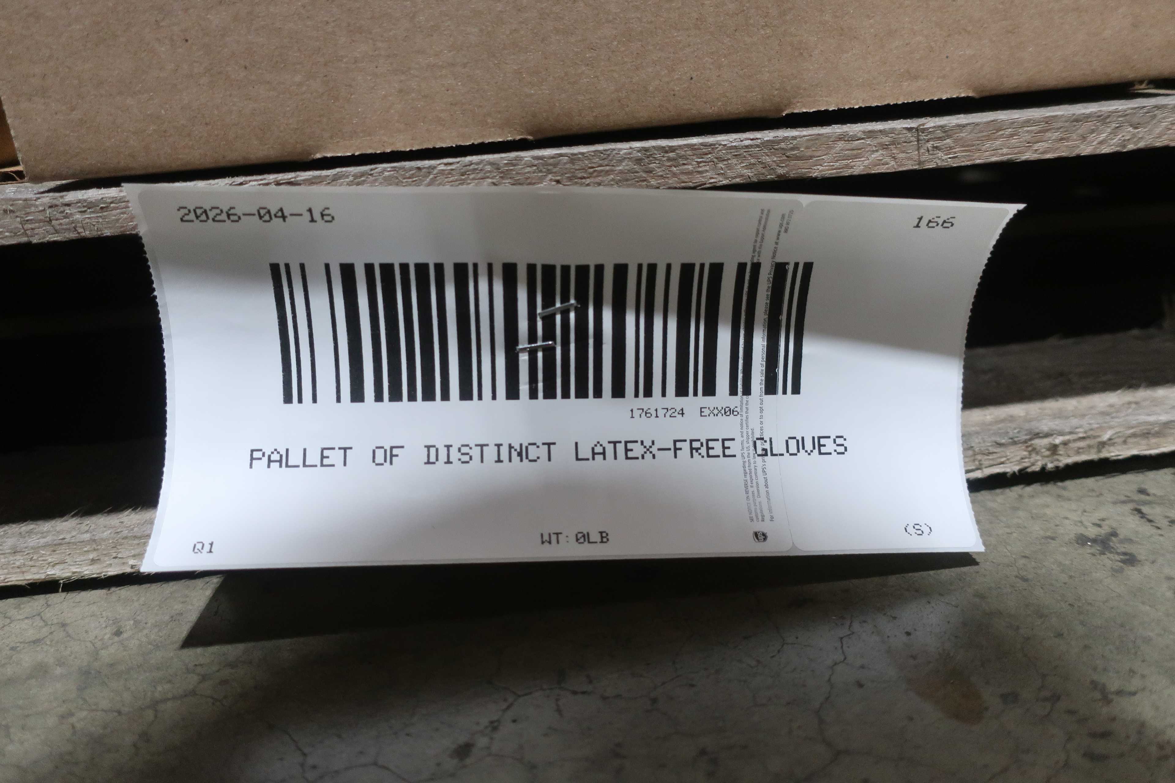 SKU 1761724 - PALLET OF DISTINCT LATEX-FREE GLOVES - PPE