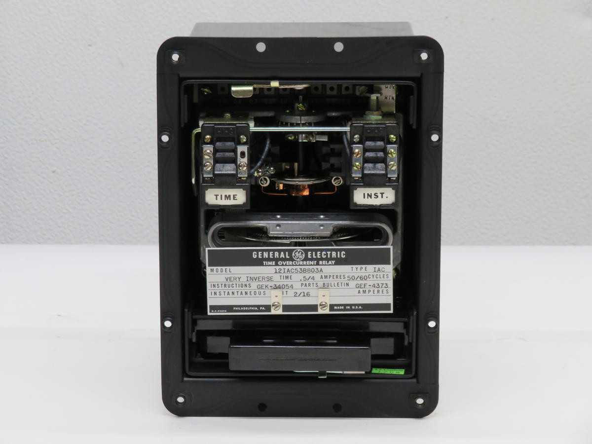 GE 12IAC53B803A TYPE IAC TIME OVERCURRENT RELAY T210304 - ELECTRICAL COMPONENTS