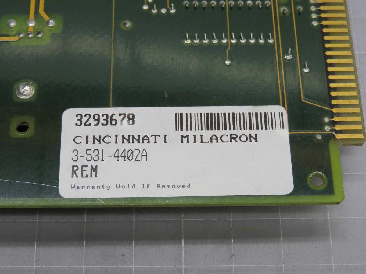 CINCINNATI MILACRON 3-531-4402A 3293678 PLC MODULE / RACK T215430 - OPERATOR CONTROLS