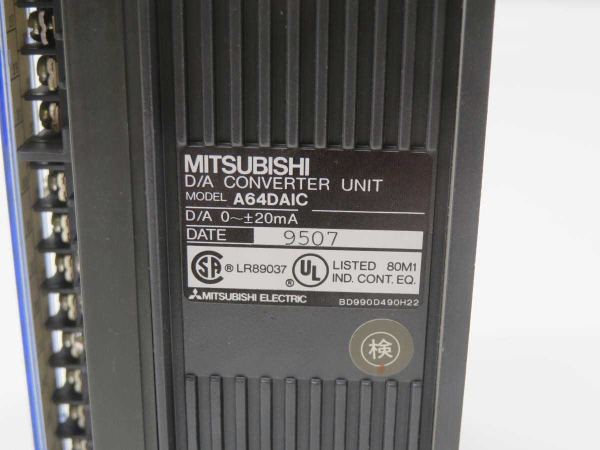 MITSUBISHI A64-DAIC MODULE OUTPUT ANALOG T240915 - PLC MODULES