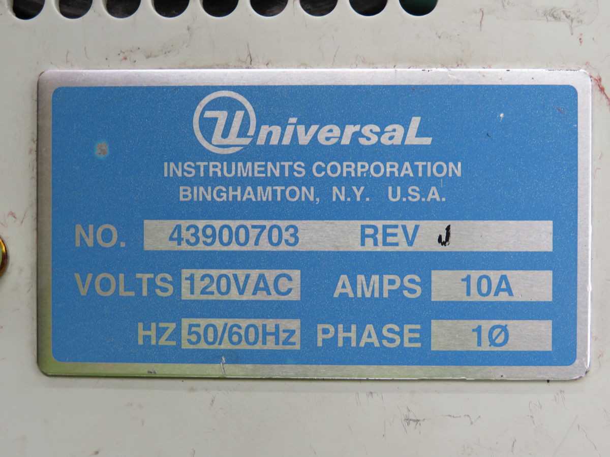 UNIVERSAL INSTRUMENTS 43900703 FAN PANEL T247756 - COOLING FAN