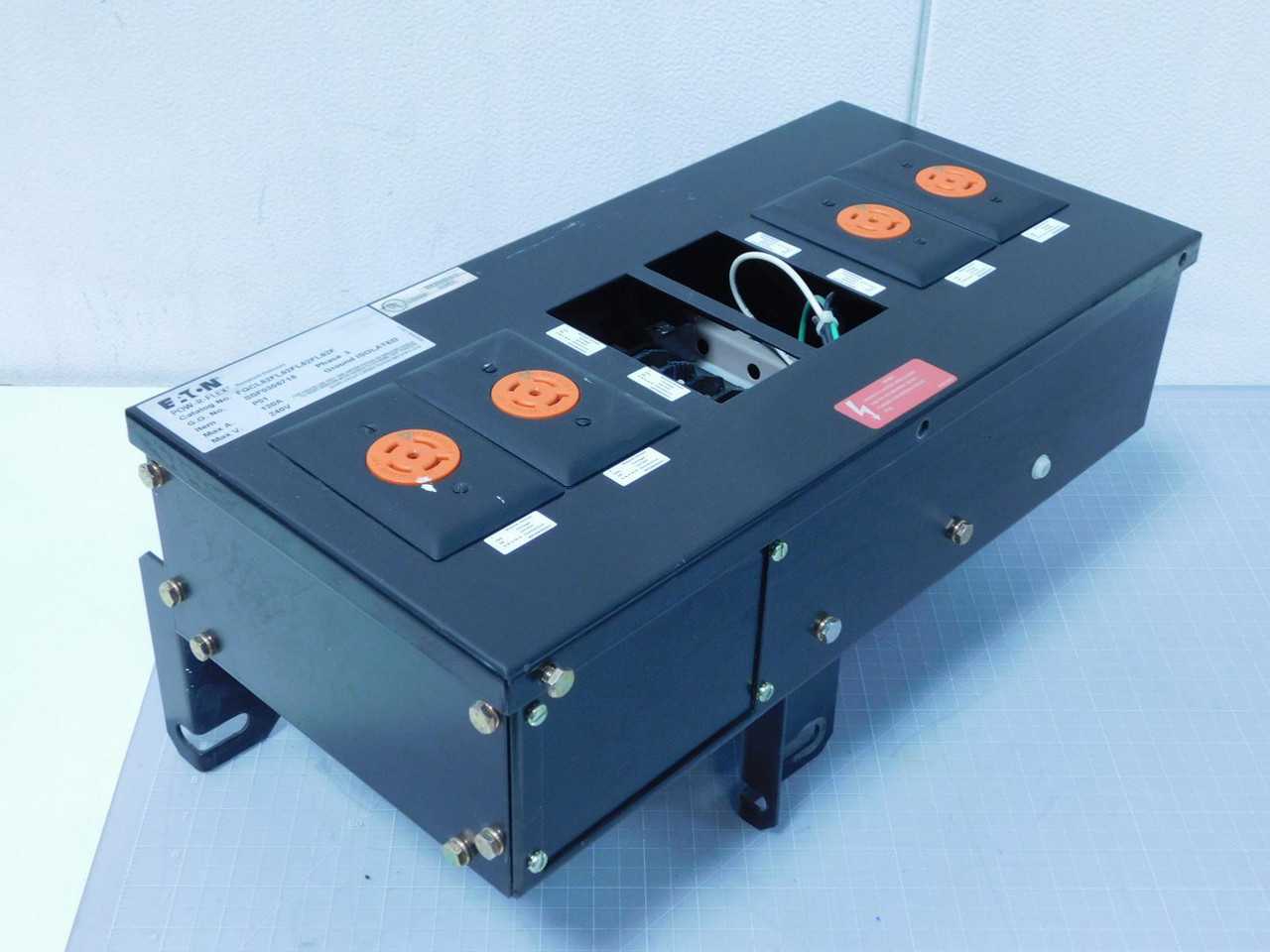 EATON FQCL52FL52FL52FL52FL POW-R-FLEX RECEPTACLE ENCLOSURE BUSWAY T147247 - PLUGS & RECEPTACLES
