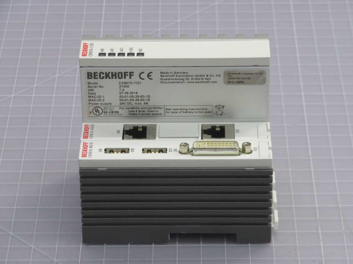 BECKHOFF CX9010-1101 MODULAR DIN RAIL PLC MODULE T258893 - INDUSTRIAL PARTS