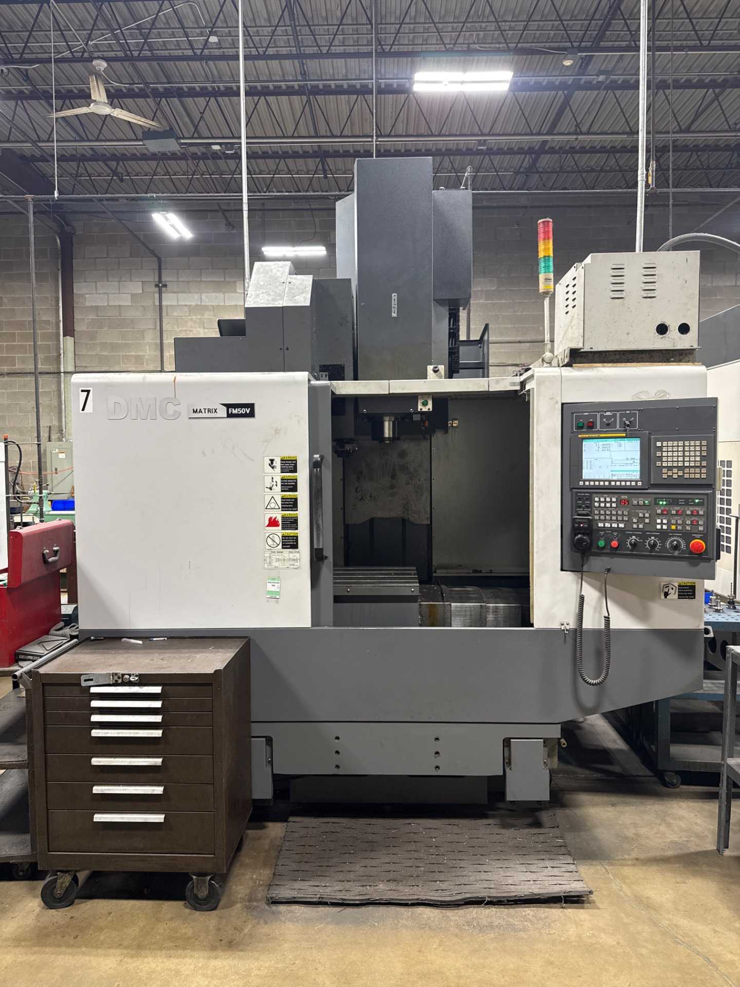 2014 DMC FM50V VERTICAL MACHINING CENTER - 15000 RPM, 30 HP, CHIP CONVEYOR, 4867 HRS - VERTICAL MACHINING CENTERS